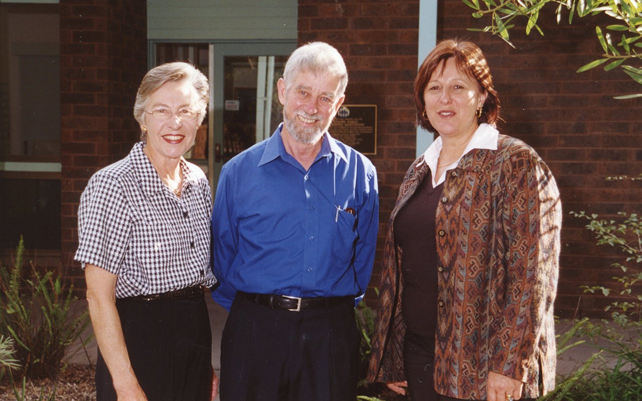 Pat, Roger Riordan and Jo Cavanagh OAM.